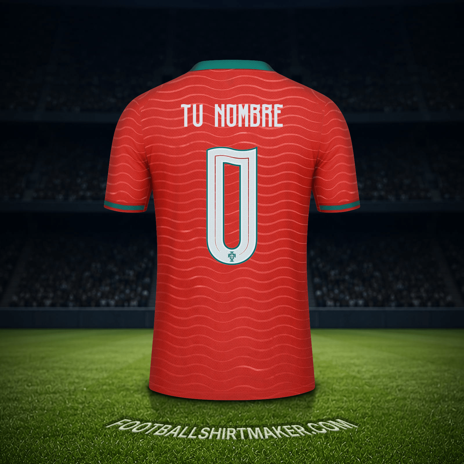 Camiseta Portugal Mundial 2026 -  tu nombre - 0
