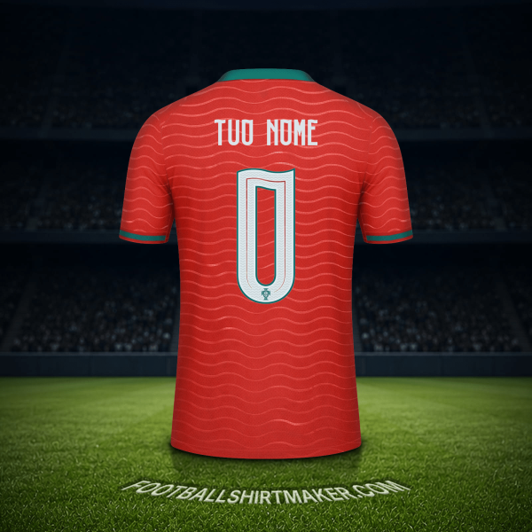 Maglia Portogallo Mondiali 2026 -  tuo nome - 0