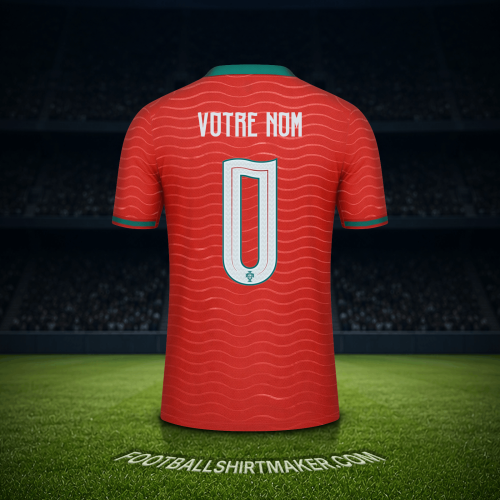 Maillot Portugal Coupe du monde 2026 -  votre nom - 0