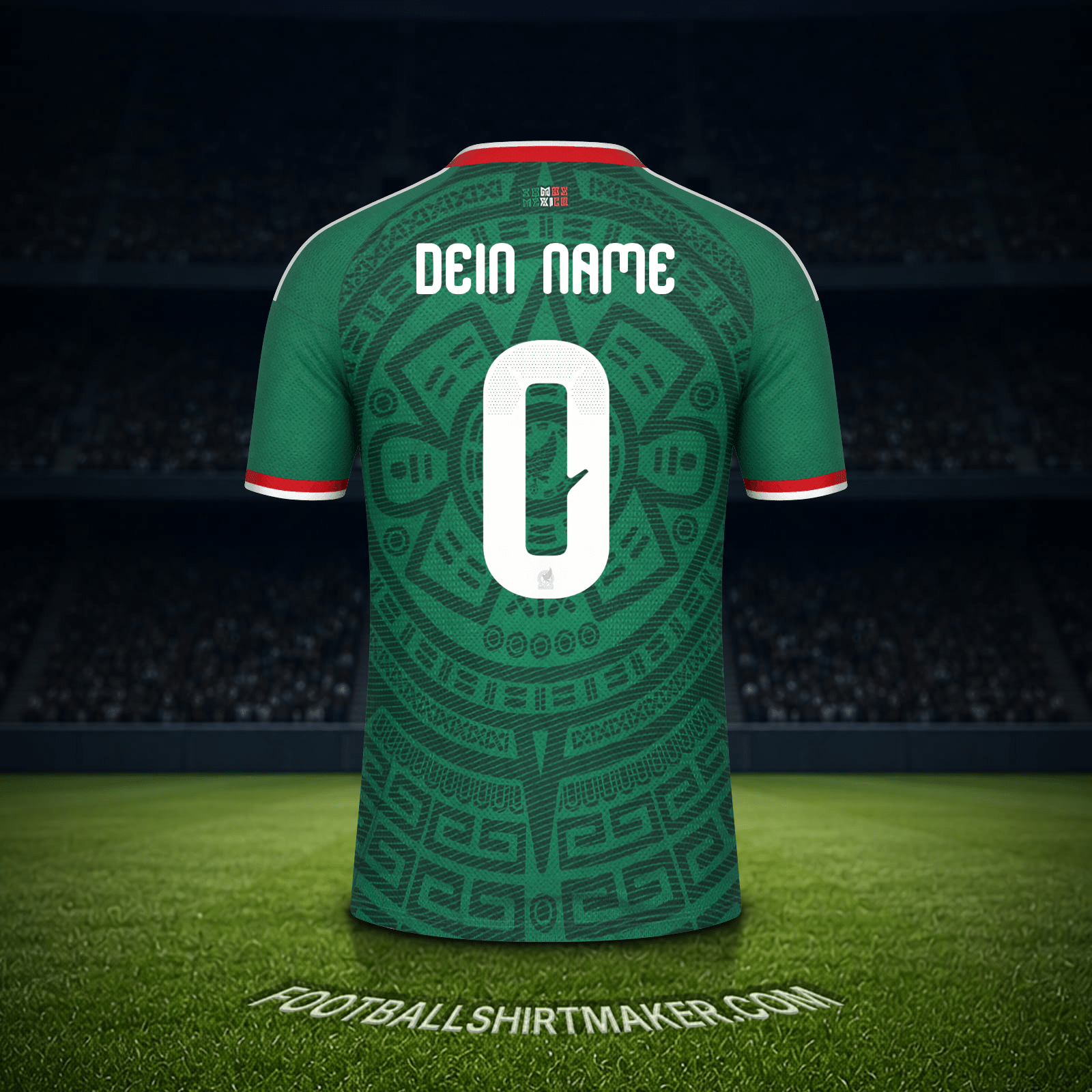 Trikot Mexiko Weltmeisterschaft 2026 -  dein name - 0
