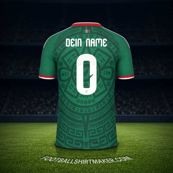 Trikot Mexiko Weltmeisterschaft 2026 -  dein name - 0