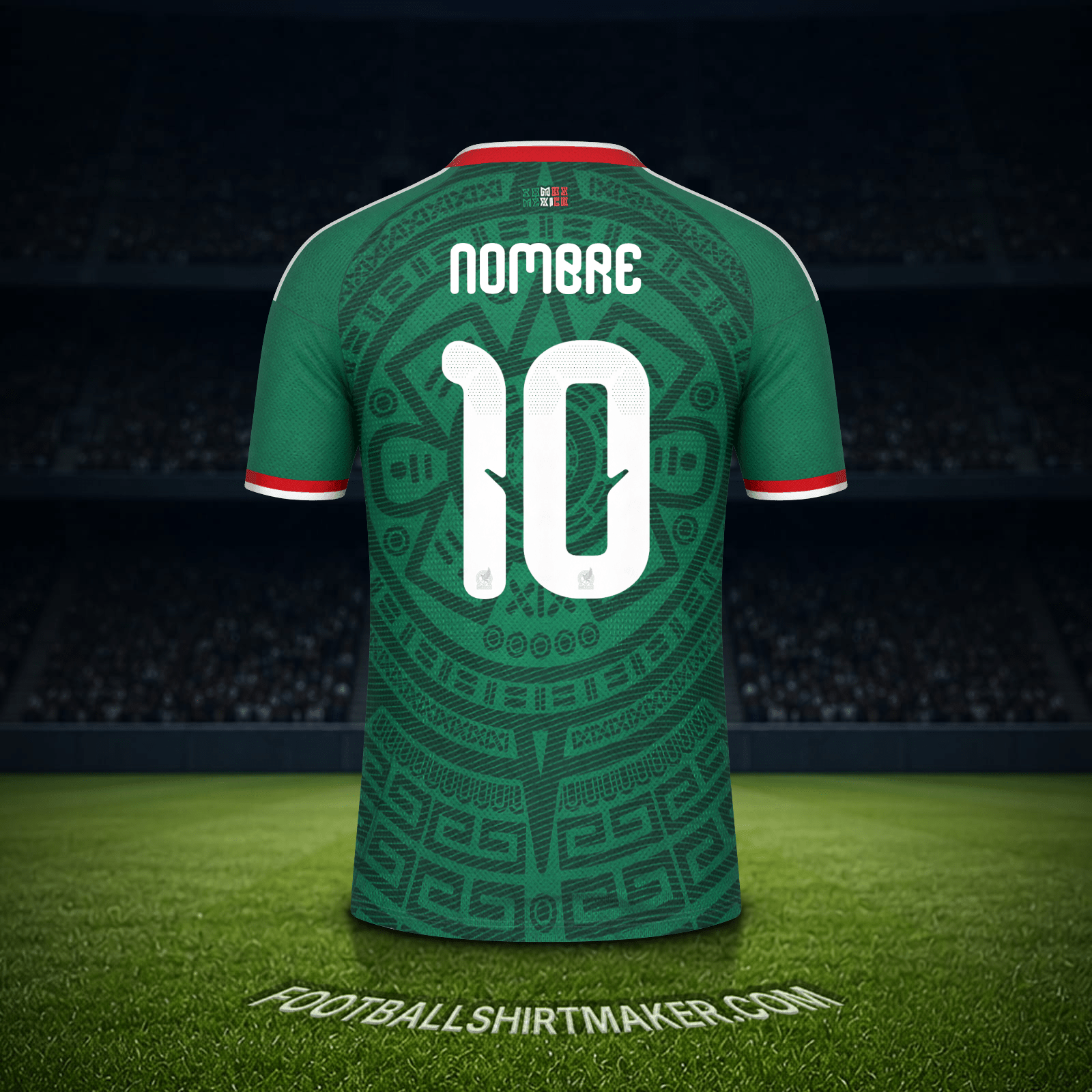 Jersey Mexico Mundial 2026 -  nombre - 10