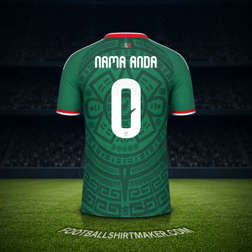Jersey Meksiko Piala Dunia 2026 -  nama anda - 0