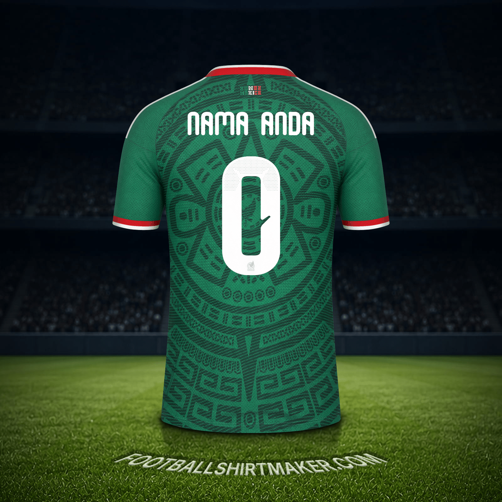 Jersey Meksiko Piala Dunia 2026 -  nama anda - 0