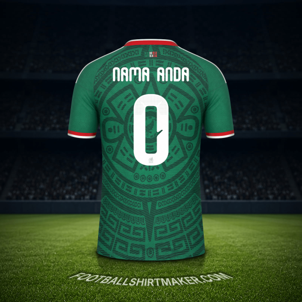 Jersey Meksiko Piala Dunia 2026 -  nama anda - 0