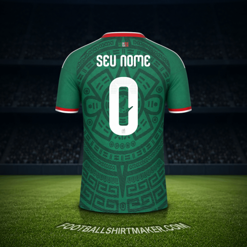Camisa México Copa do Mundo 2026 -  seu nome - 0