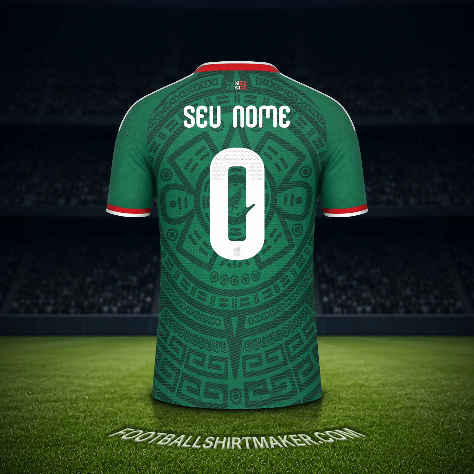 Camisa México Copa do Mundo 2026 -  seu nome - 0