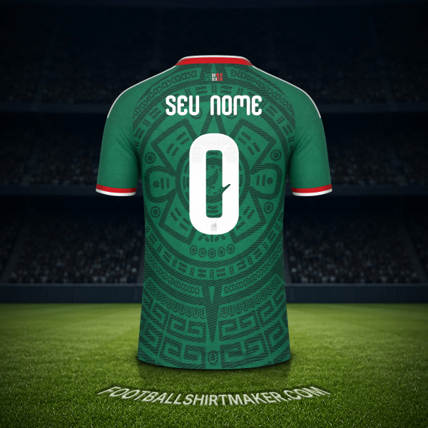 Camisa México Copa do Mundo 2026 -  seu nome - 0