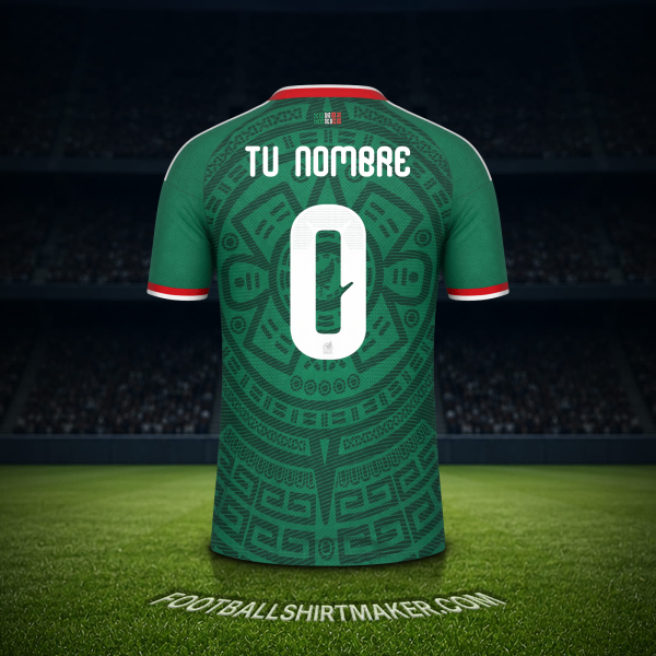 Camiseta Mexico Mundial 2026 -  tu nombre - 0