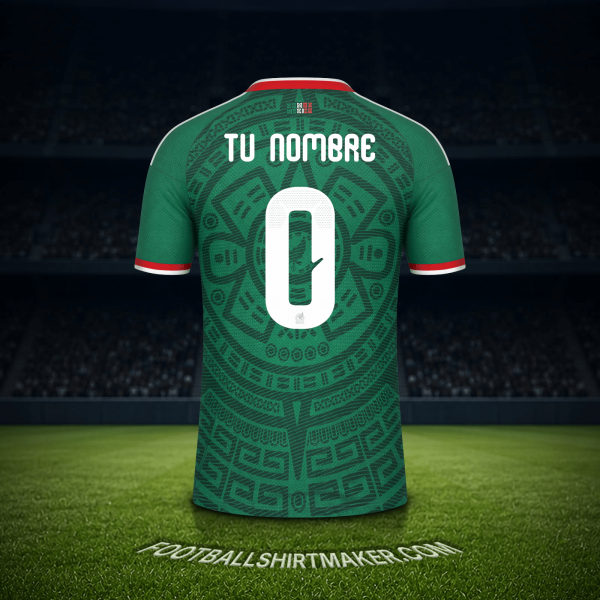 Camiseta Mexico Mundial 2026 -  tu nombre - 0