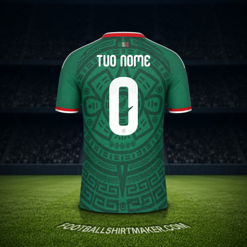 Maglia Messico Mondiali 2026 -  tuo nome - 0