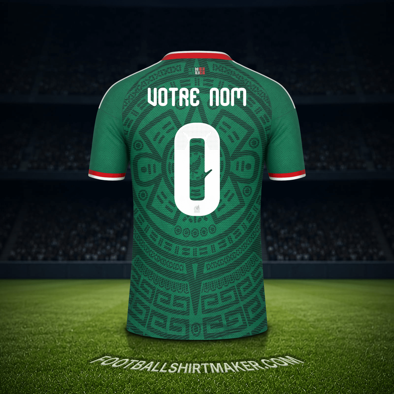 Maillot Mexique Coupe du monde 2026 -  votre nom - 0