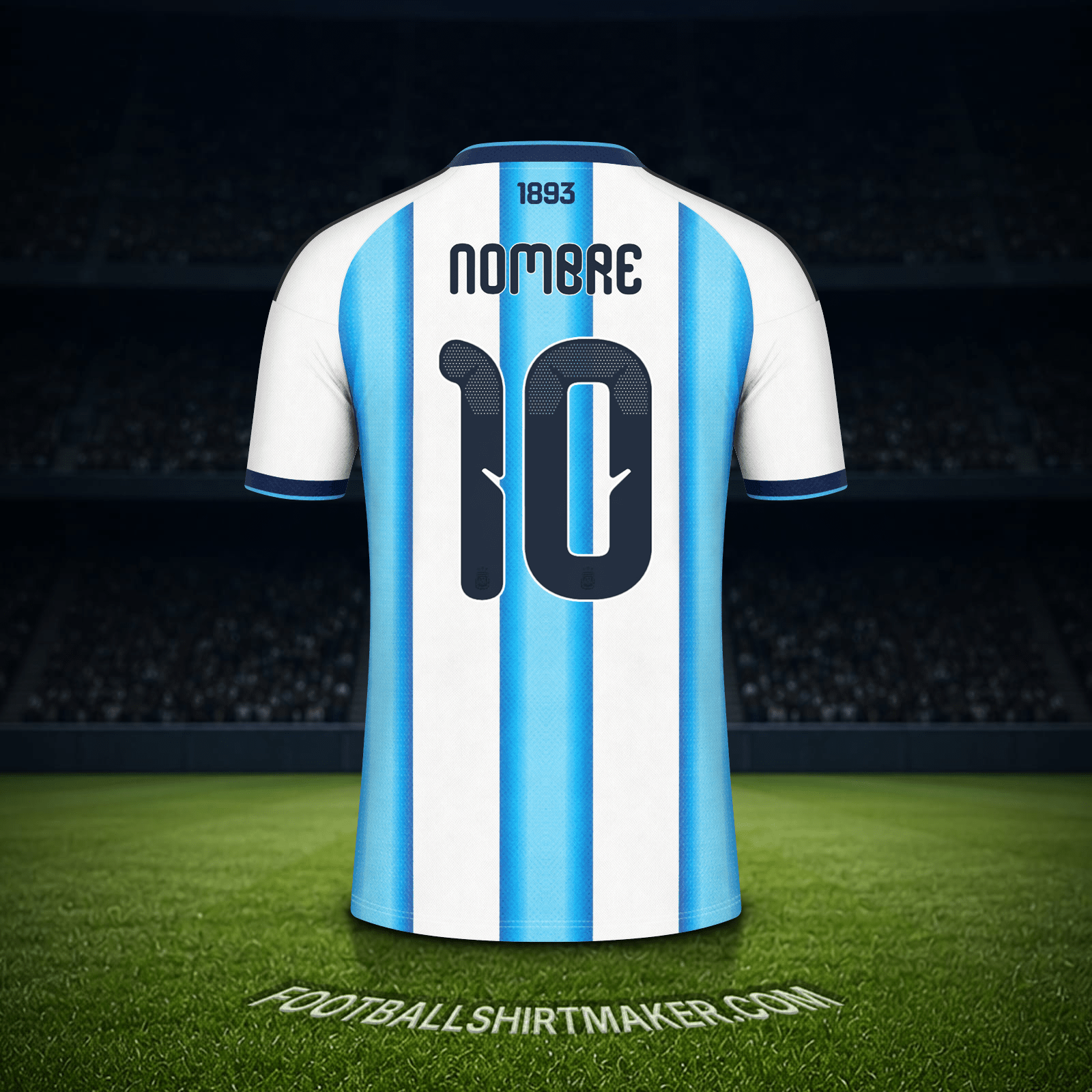 Camiseta Argentina Mundial 2026 -  nombre - 10