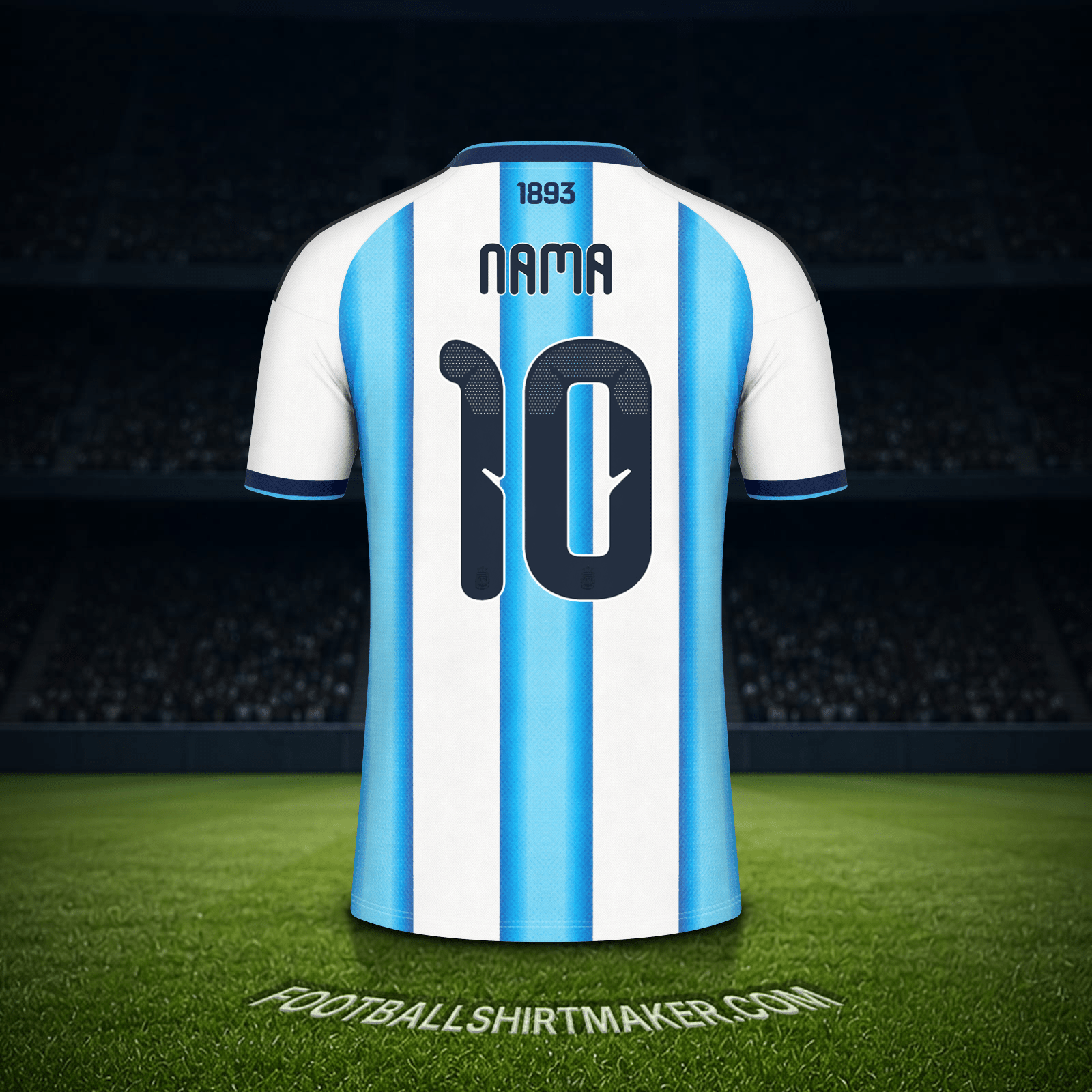 Jersey Argentina Piala Dunia 2026 -  nama - 10