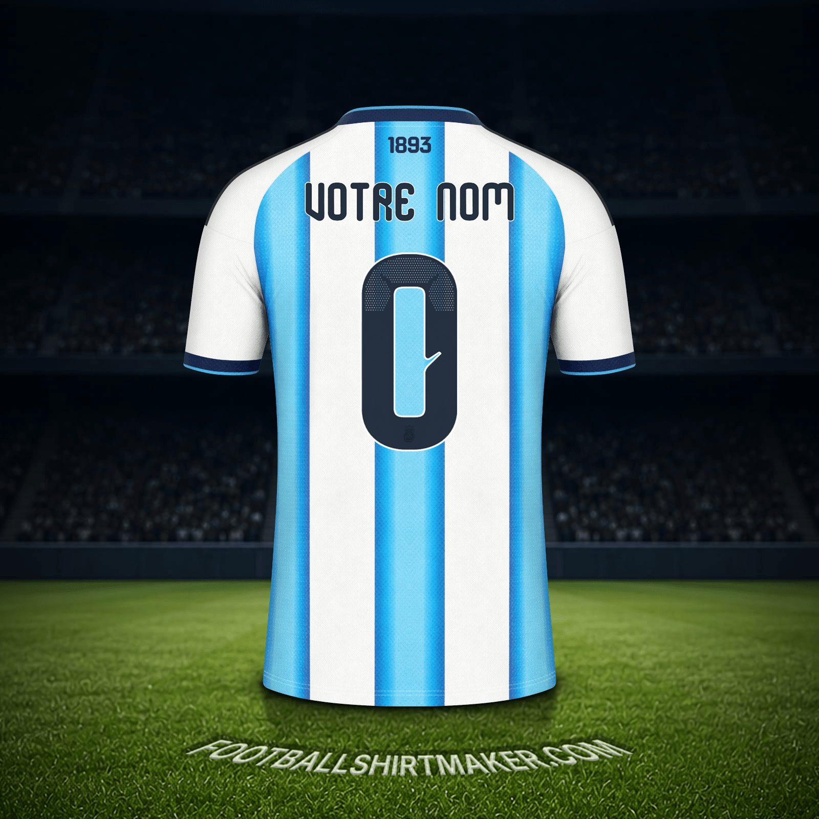 Maillot Argentine Coupe du monde 2026 -  votre nom - 0
