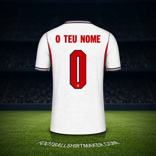 Camisola Inglaterra Copa do Mundo 2026 -  o teu nome - 0