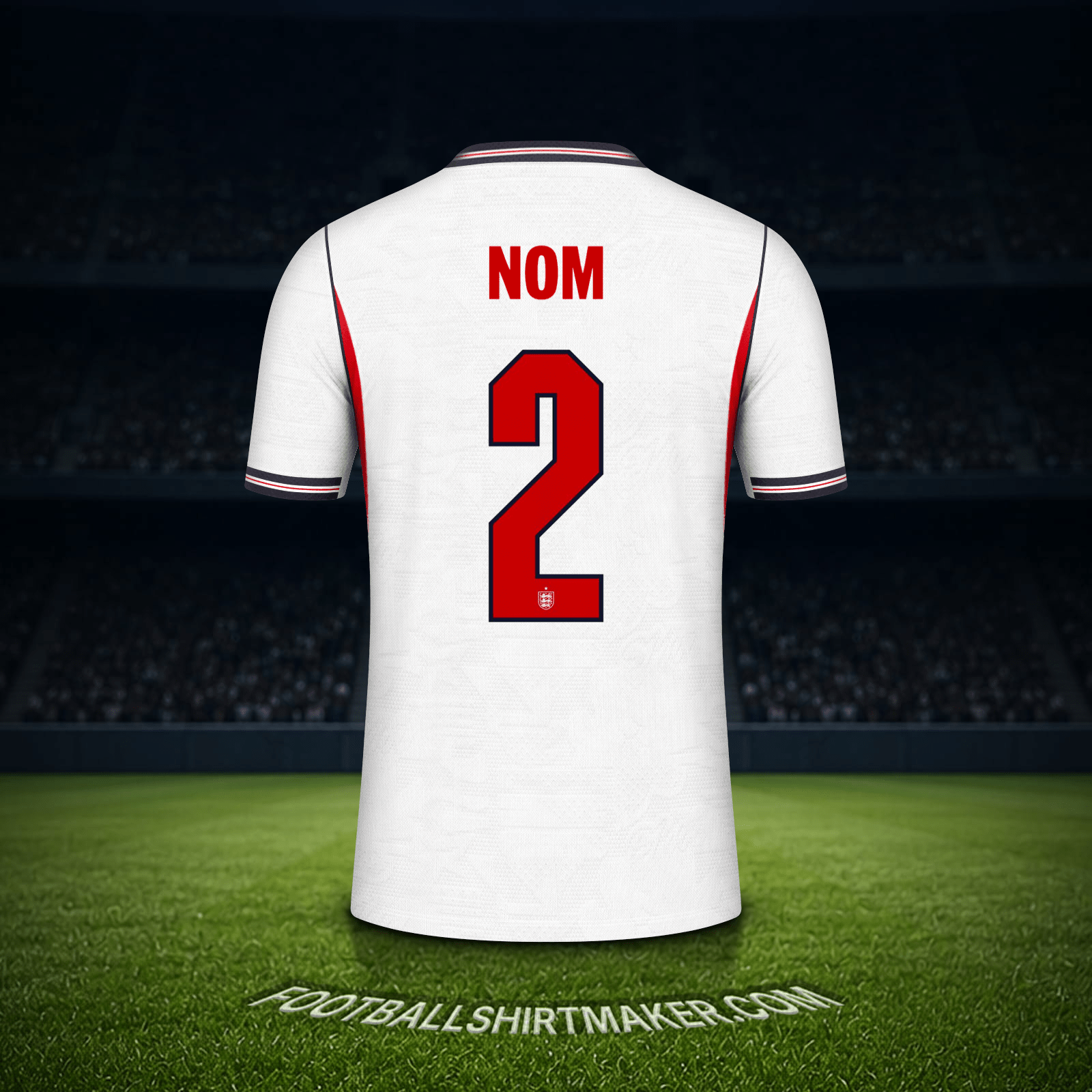 Maillot Angleterre Coupe du monde 2026 -  nom - 2