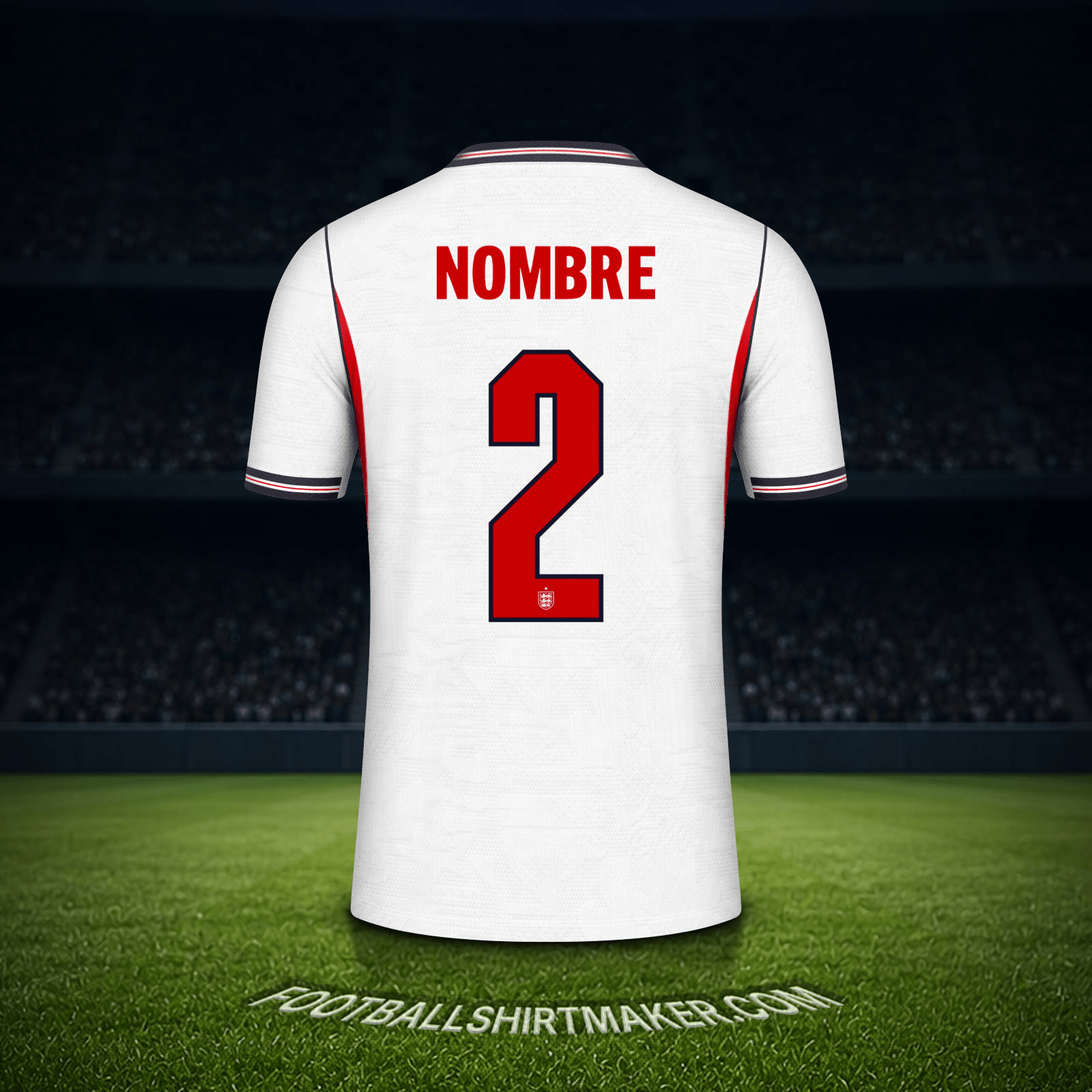 Jersey Inglaterra Mundial 2026 -  nombre - 2