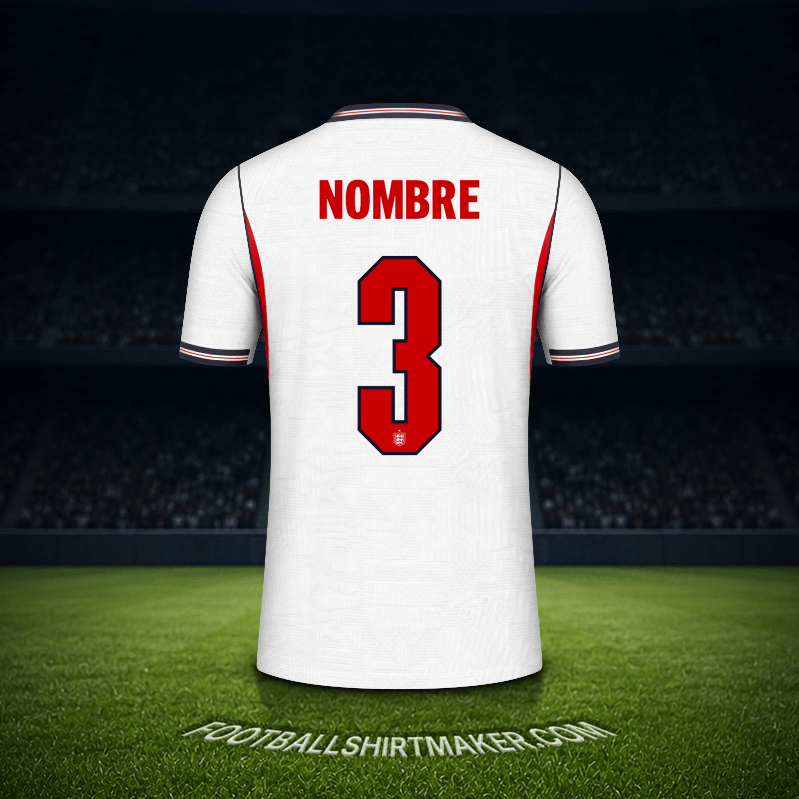 Camiseta Inglaterra Mundial 2026 -  nombre - 3