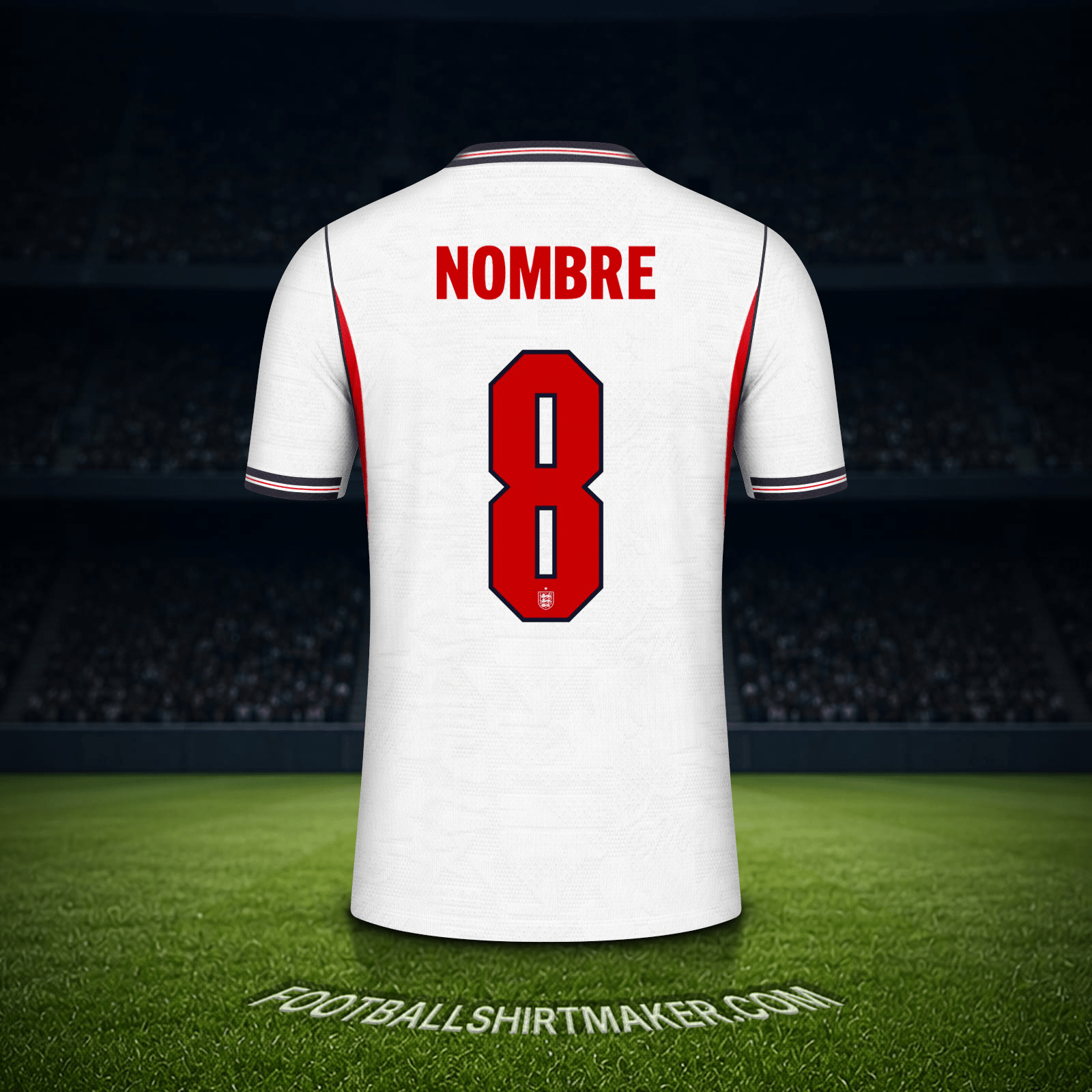 Camiseta Inglaterra Mundial 2026 -  nombre - 8