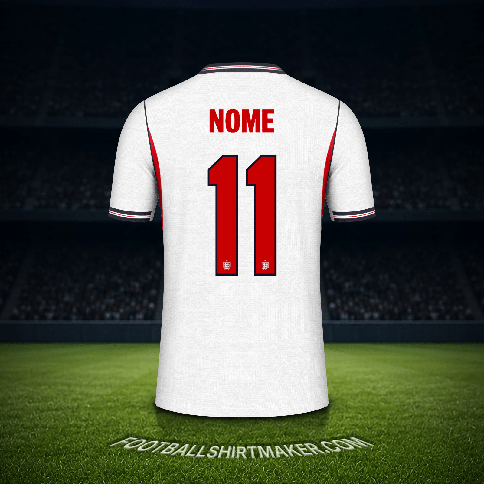 Camisa Inglaterra Copa do Mundo 2026 -  nome - 11
