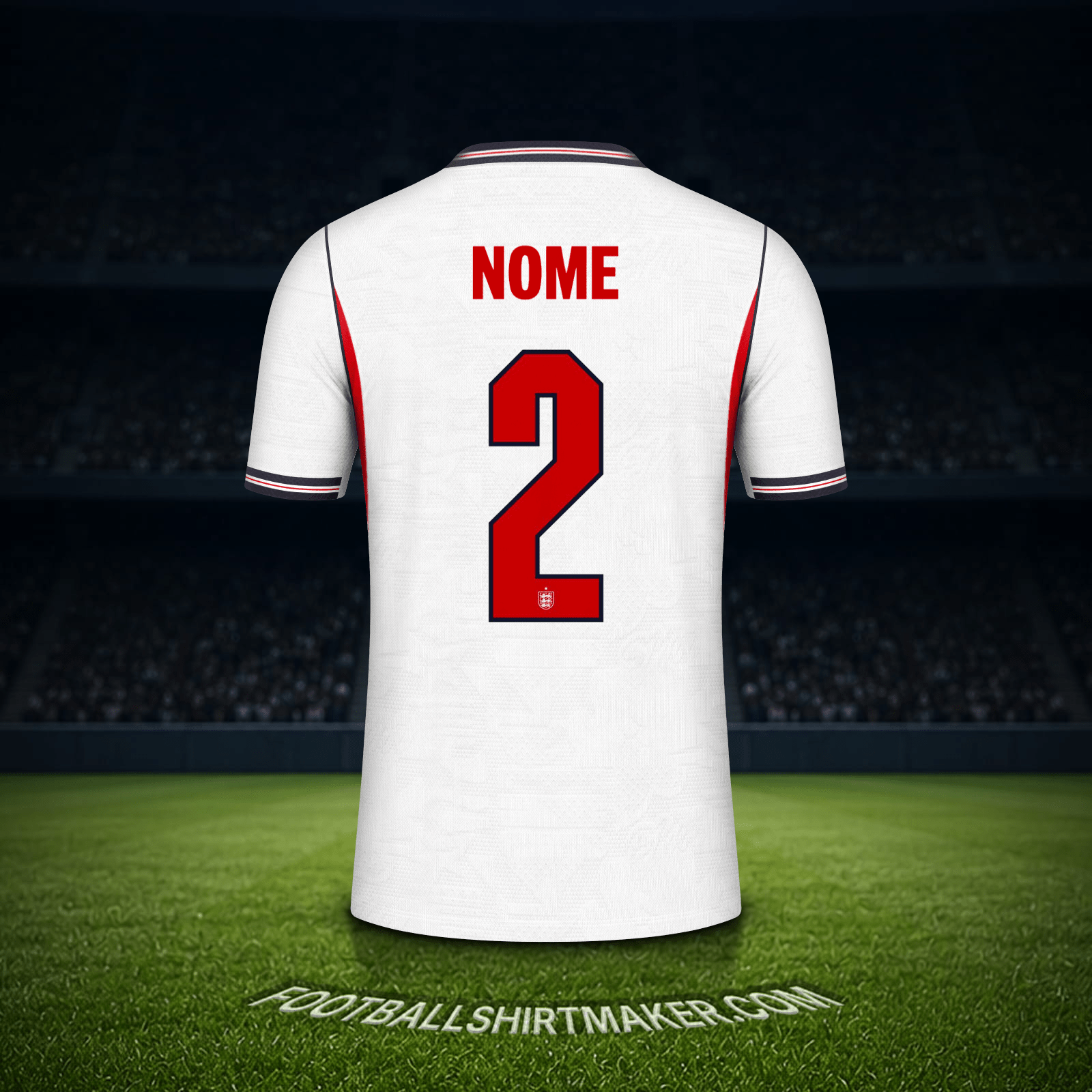Maglia Inghilterra Mondiali 2026 -  nome - 2