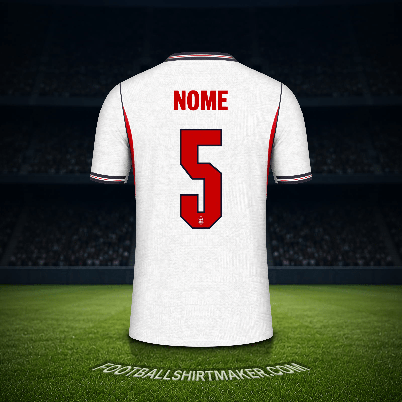 Camisa Inglaterra Copa do Mundo 2026 -  nome - 5