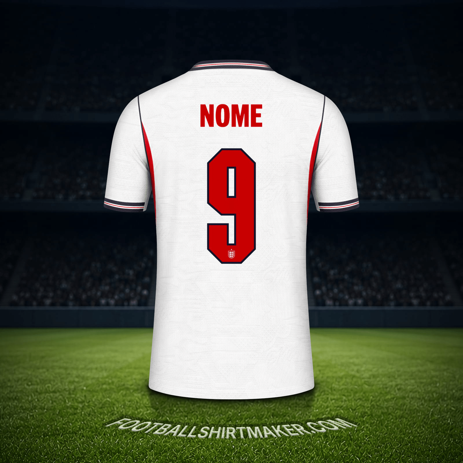Camisa Inglaterra Copa do Mundo 2026 -  nome - 9
