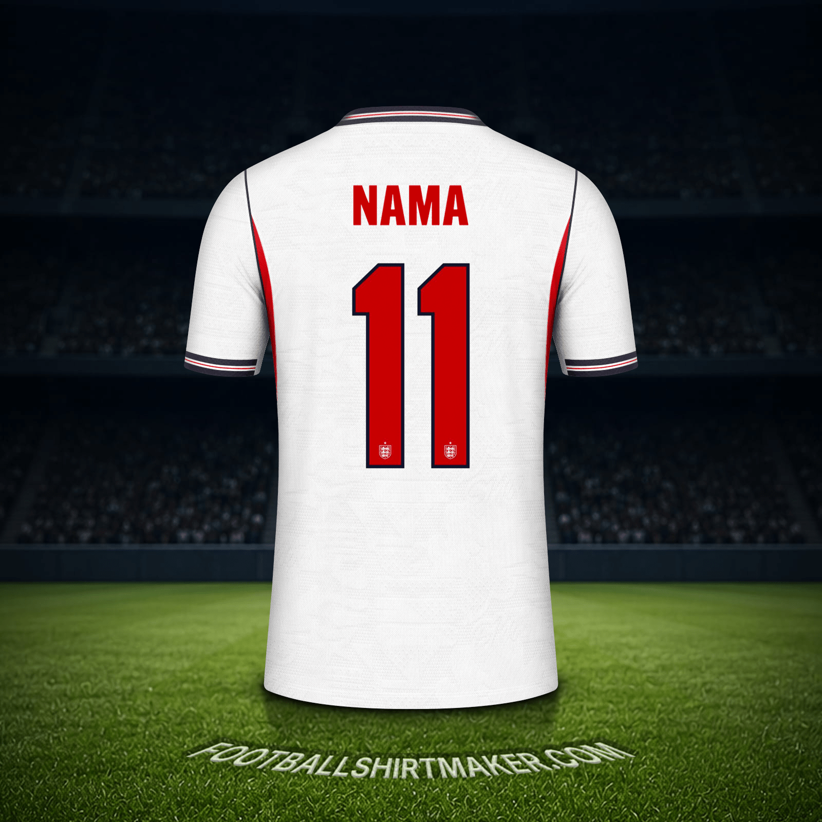 Jersey Inggris Piala Dunia 2026 -  nama - 11