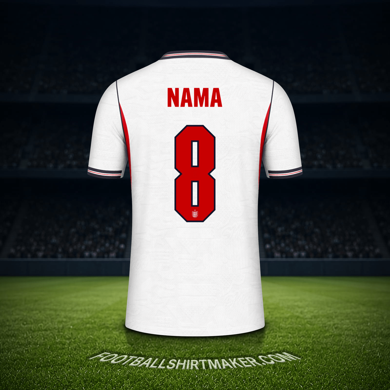 Jersey Inggris Piala Dunia 2026 -  nama - 8