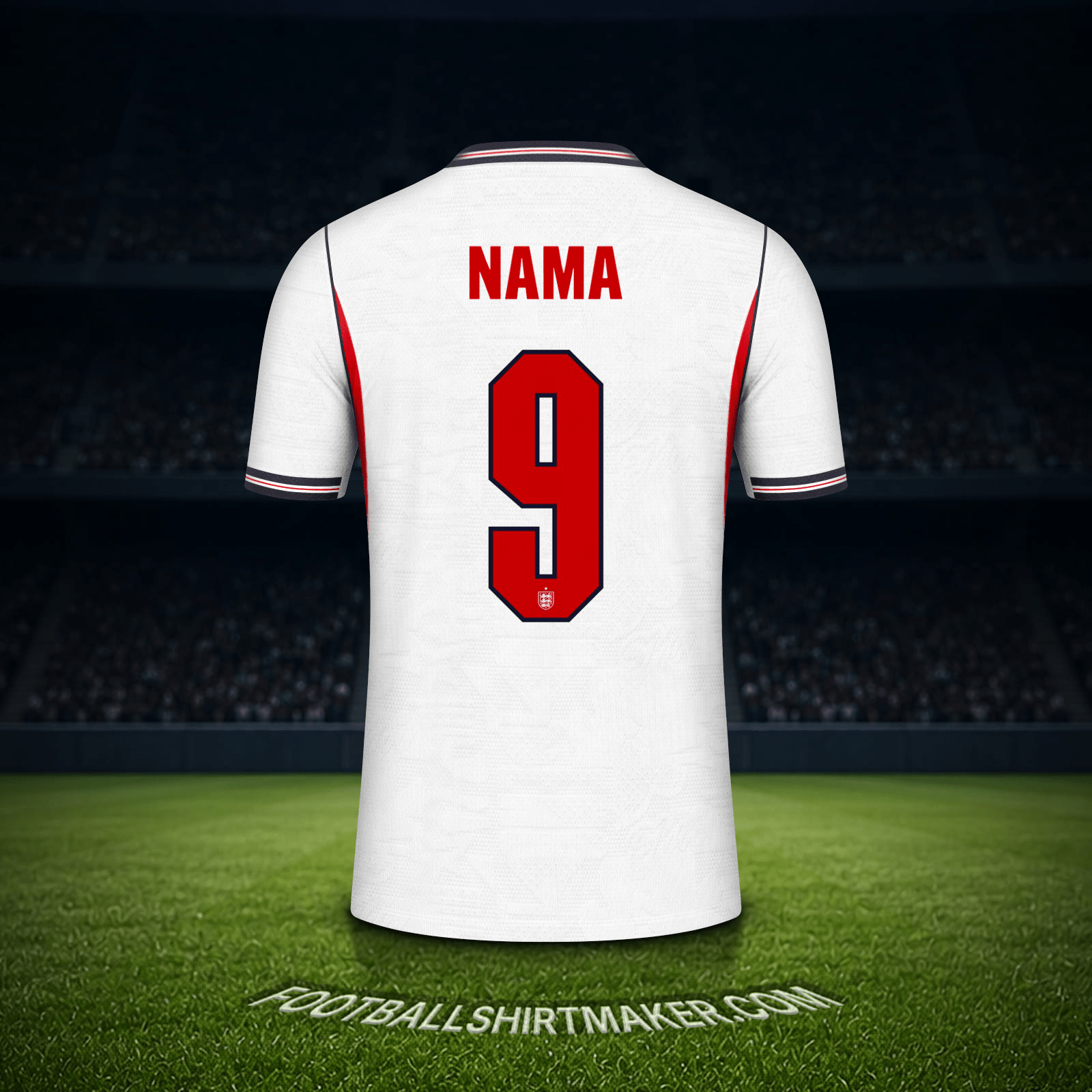 Jersey Inggris Piala Dunia 2026 -  nama - 9