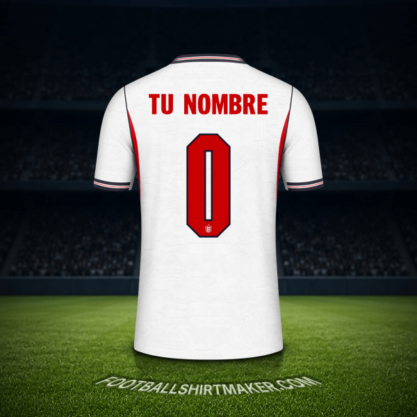 Jersey Inglaterra Mundial 2026 -  tu nombre - 0