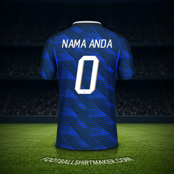 Jersey Prancis Piala Dunia 2026 -  nama anda - 0