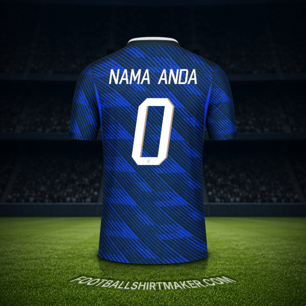 Jersey Prancis Piala Dunia 2026 -  nama anda - 0