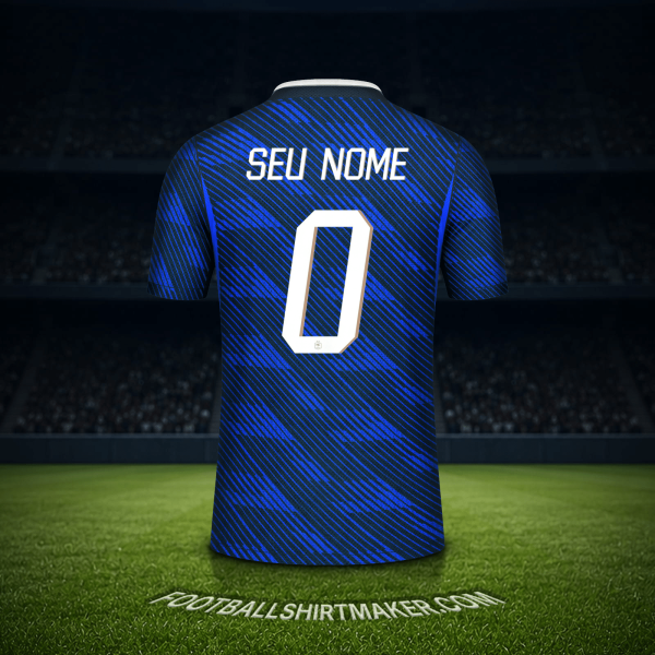 Camisa França Copa do Mundo 2026 -  seu nome - 0