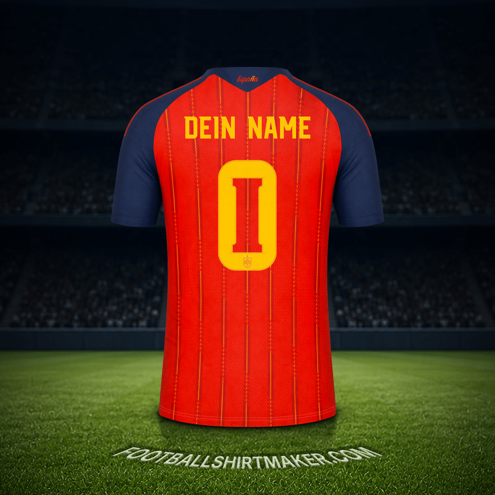 Trikot Spanien Weltmeisterschaft 2026 -  dein name - 0