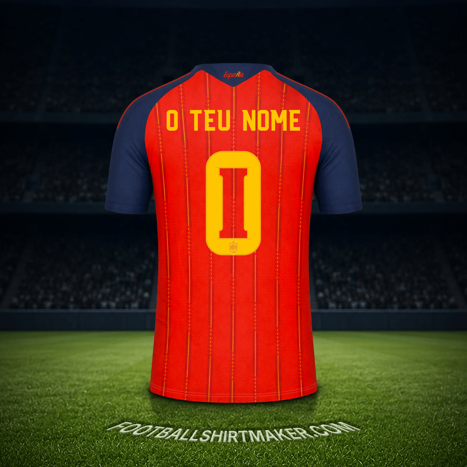Camisola Espanha Copa do Mundo 2026 -  o teu nome - 0