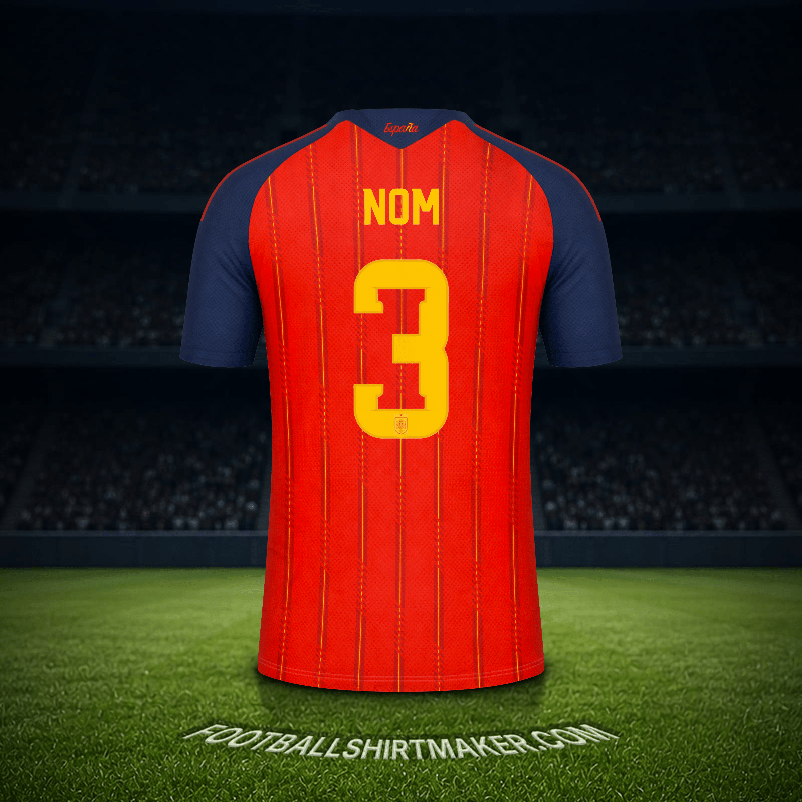 Maillot Espagne Coupe du monde 2026 -  nom - 3