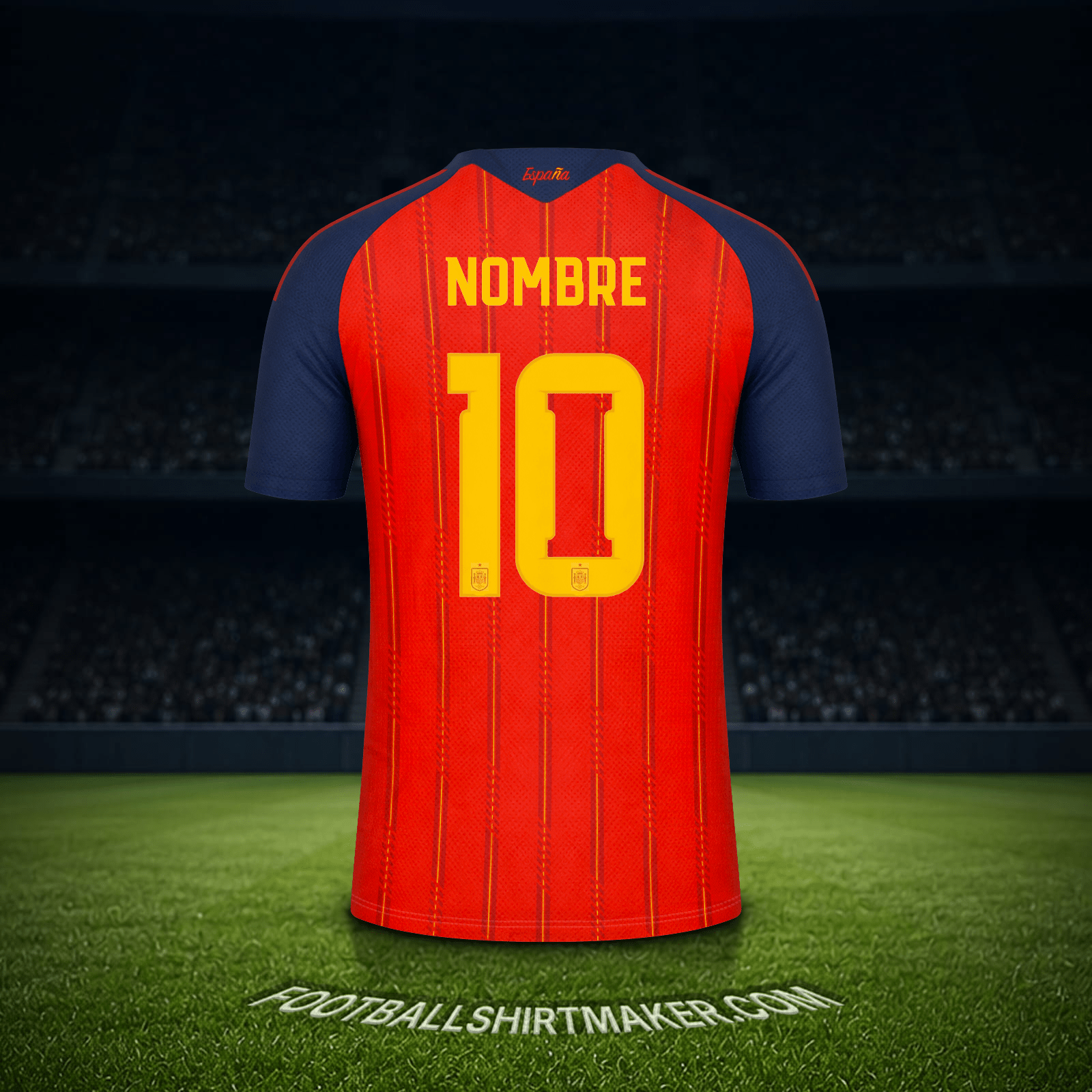 Jersey España Mundial 2026 -  nombre - 10