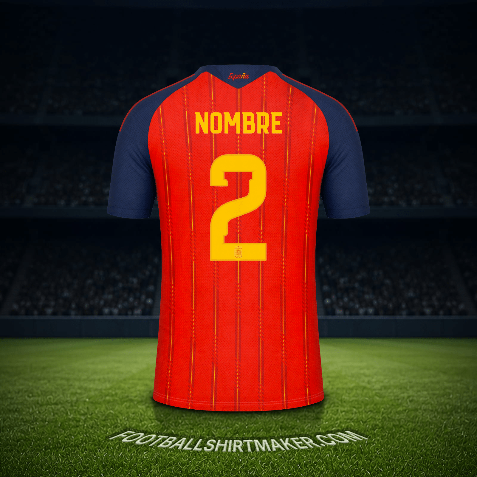 Jersey España Mundial 2026 -  nombre - 2
