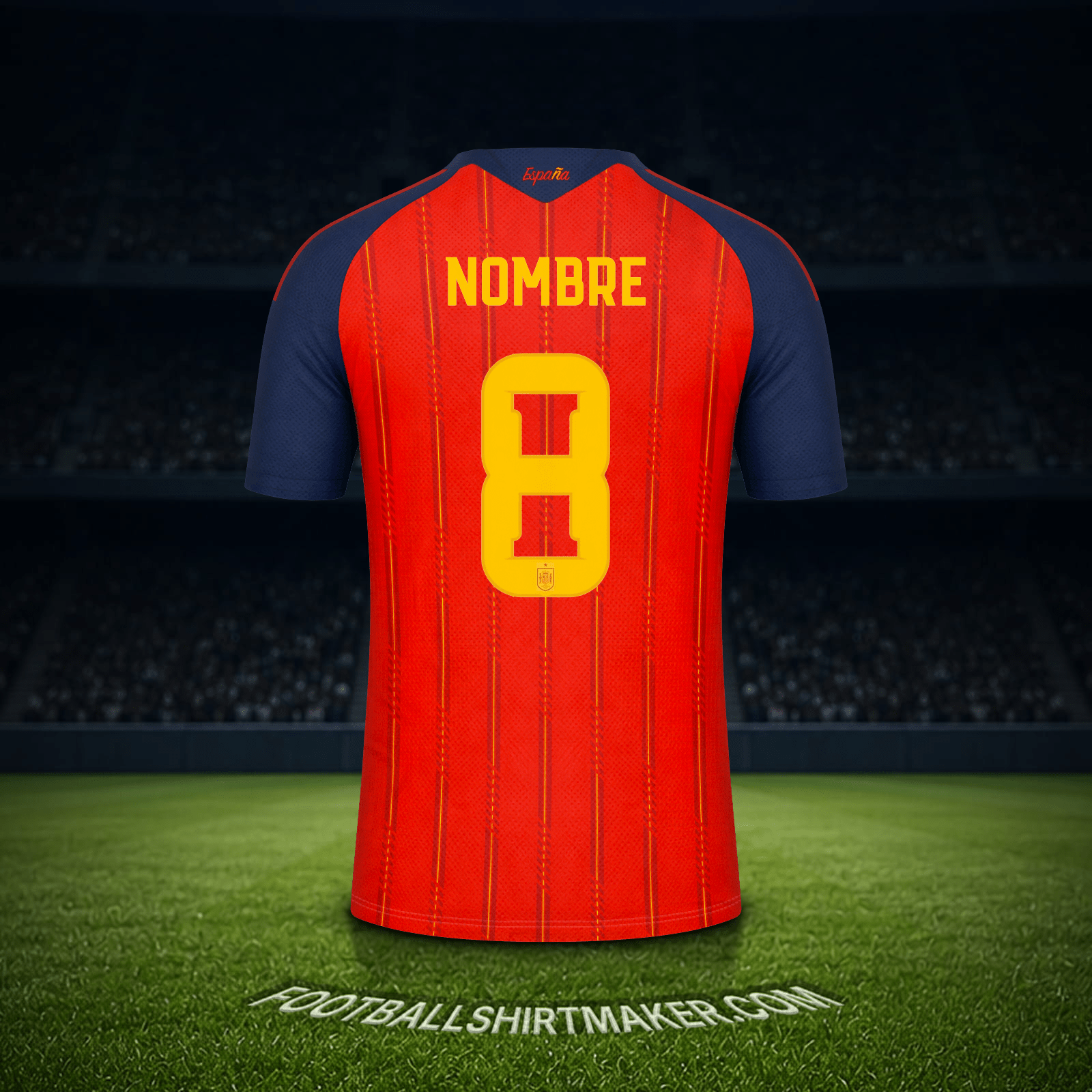 Jersey España Mundial 2026 -  nombre - 8