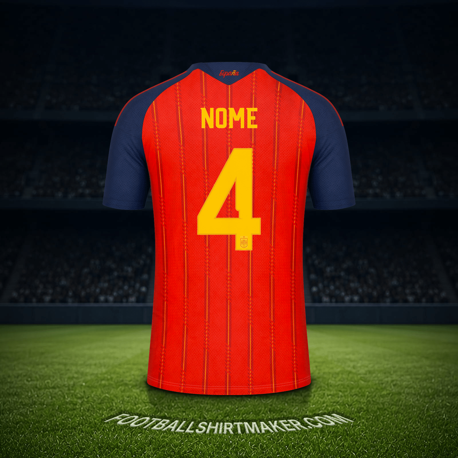 Camisa Espanha Copa do Mundo 2026 -  nome - 4