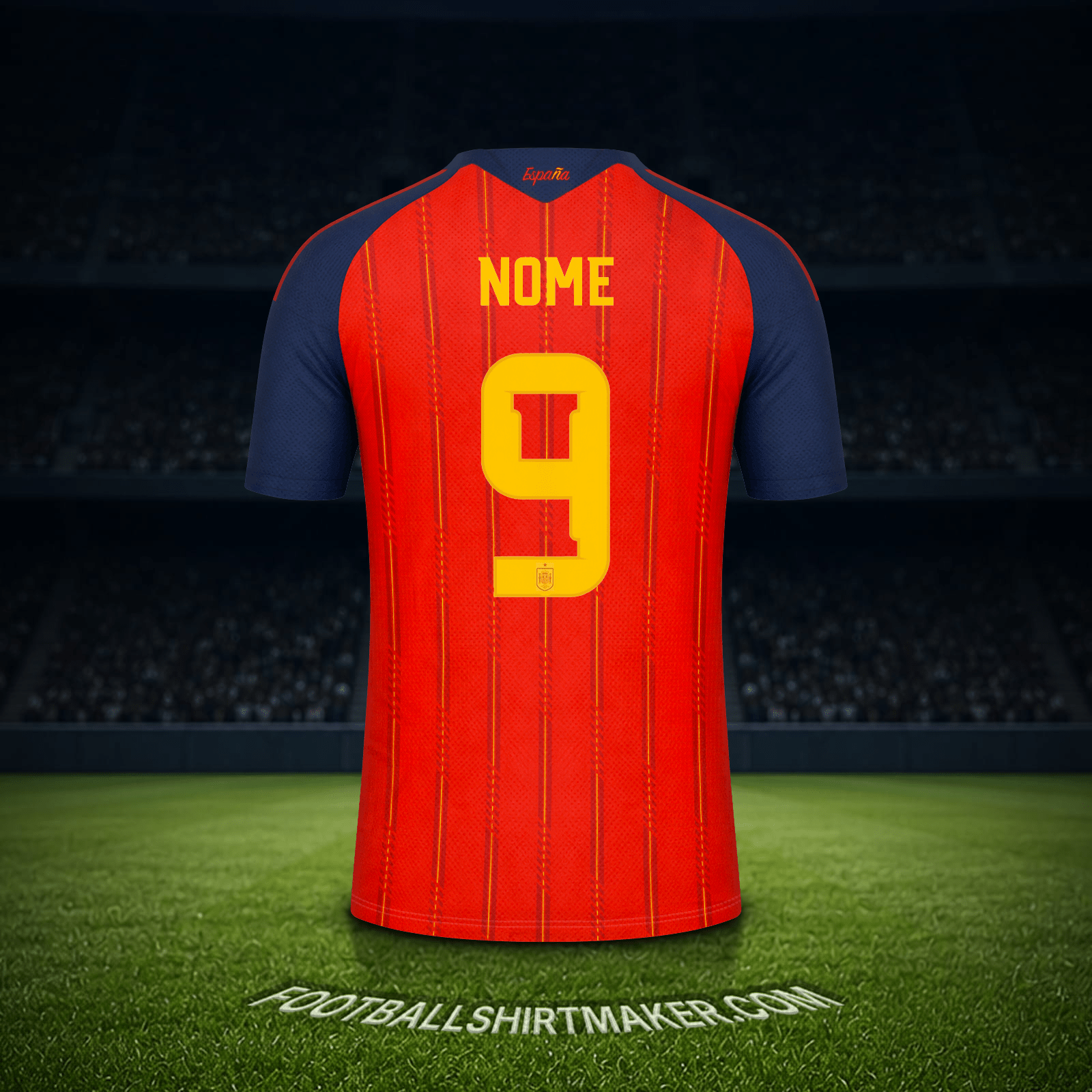 Camisa Espanha Copa do Mundo 2026 -  nome - 9