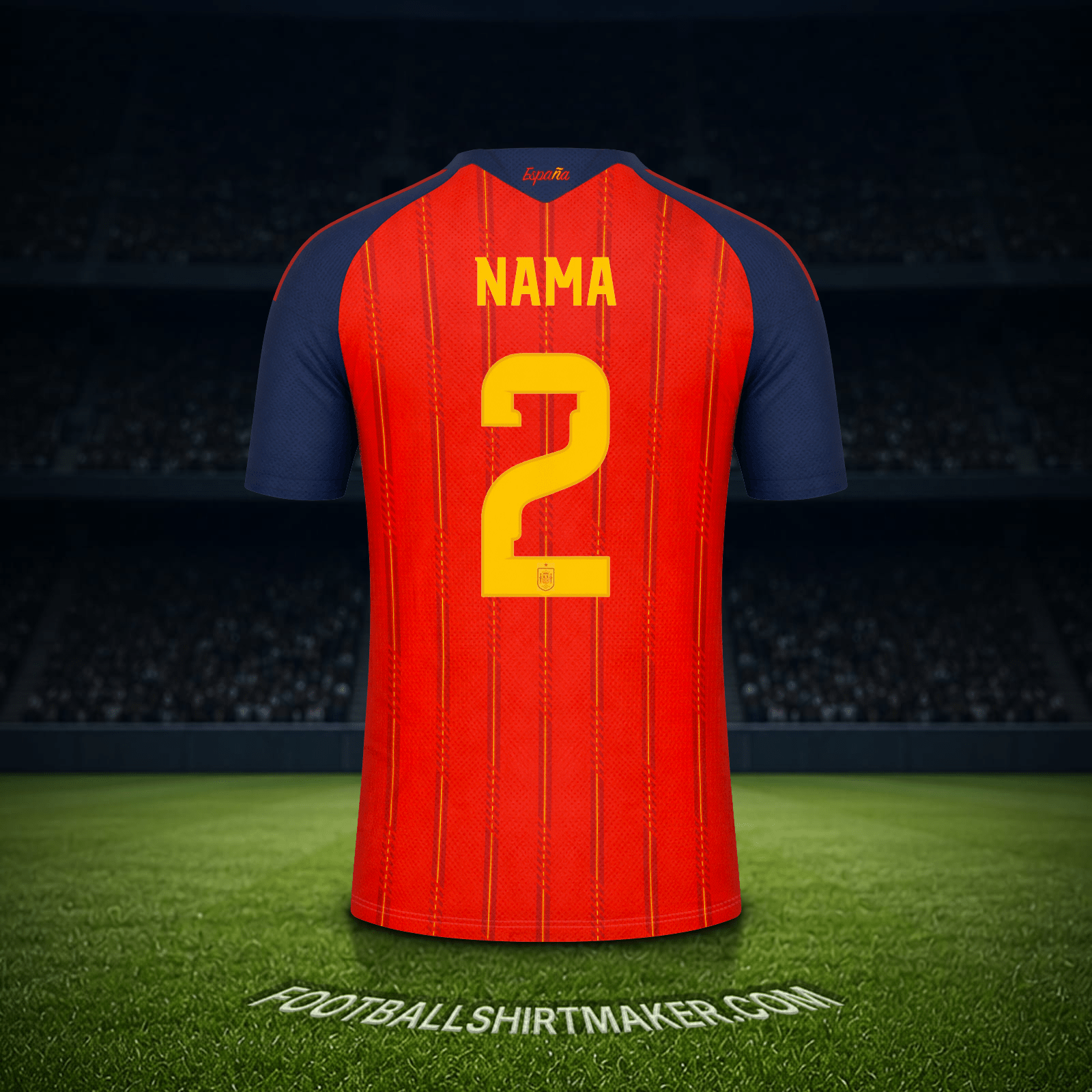 Jersey Spanyol Piala Dunia 2026 -  nama - 2