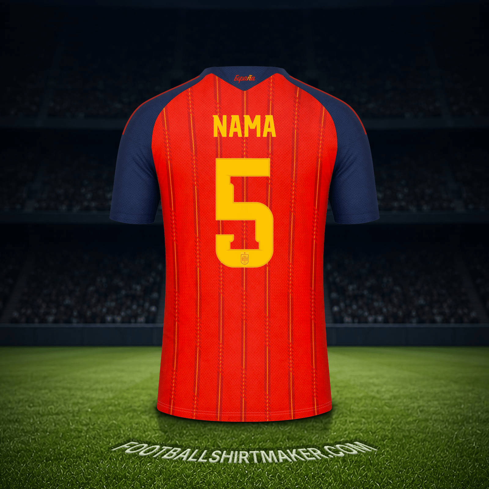 Jersey Spanyol Piala Dunia 2026 -  nama - 5