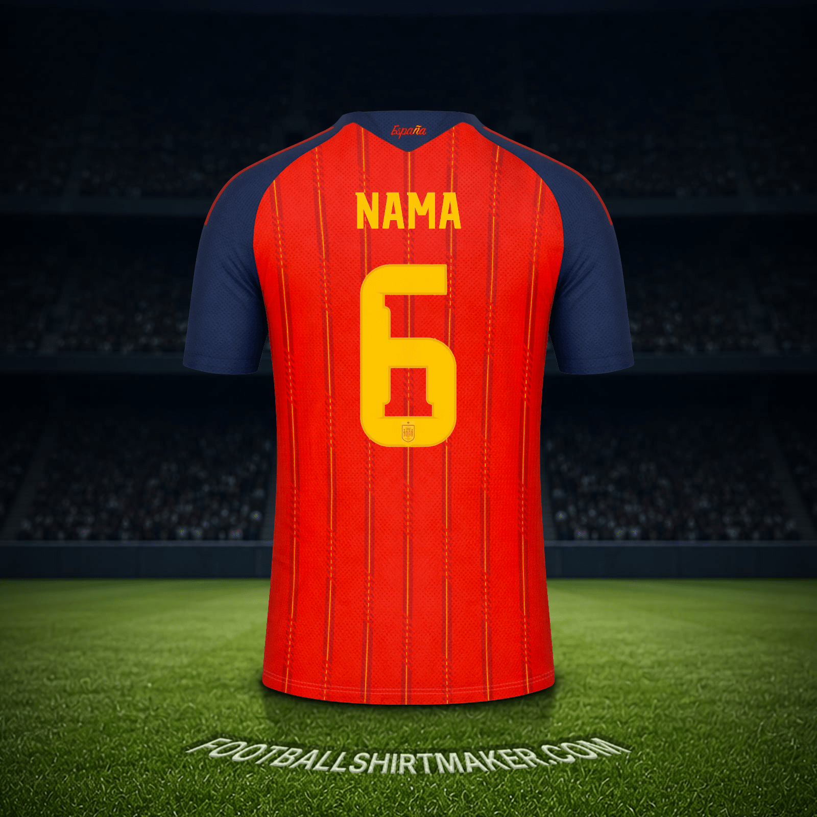 Jersey Spanyol Piala Dunia 2026 -  nama - 6