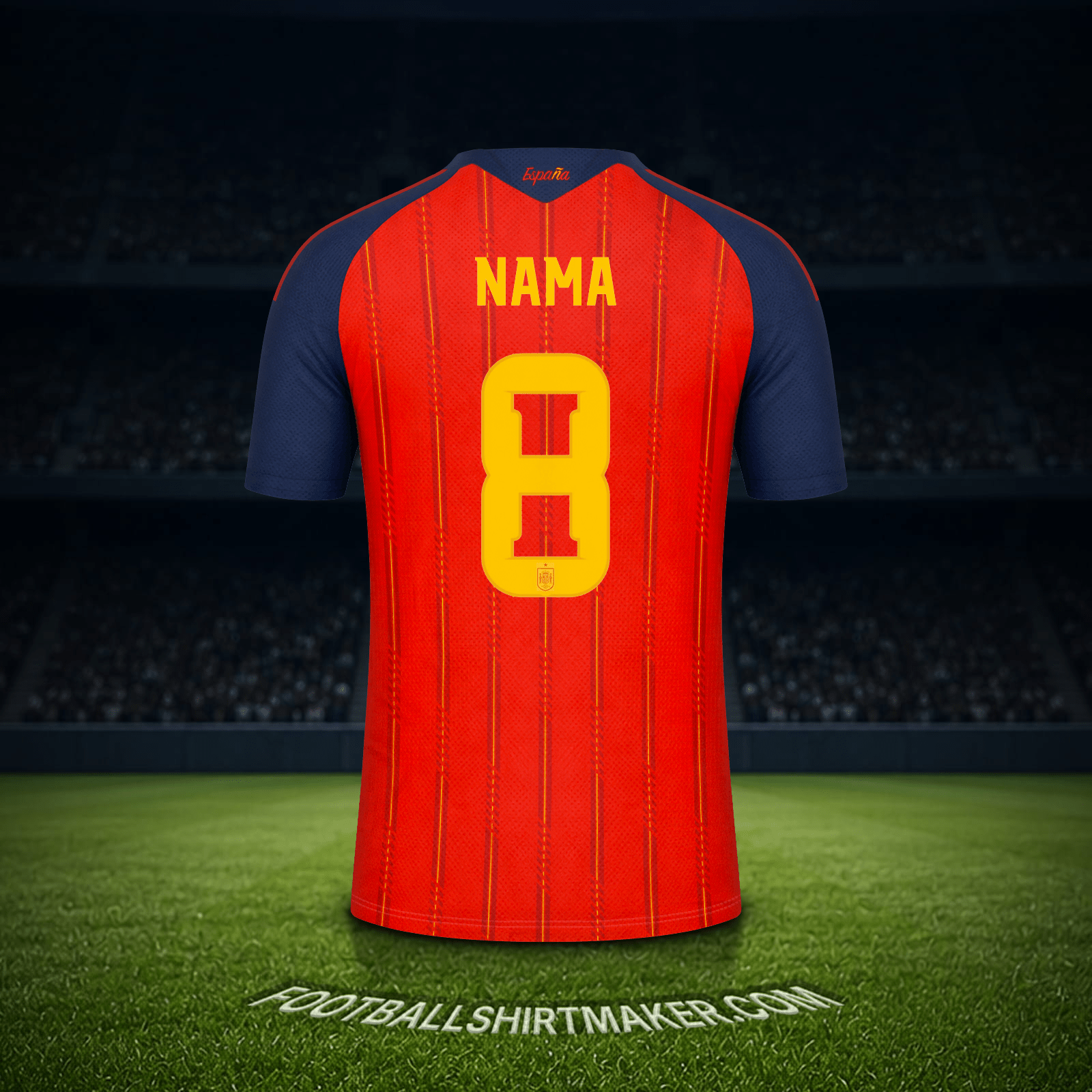 Jersey Spanyol Piala Dunia 2026 -  nama - 8