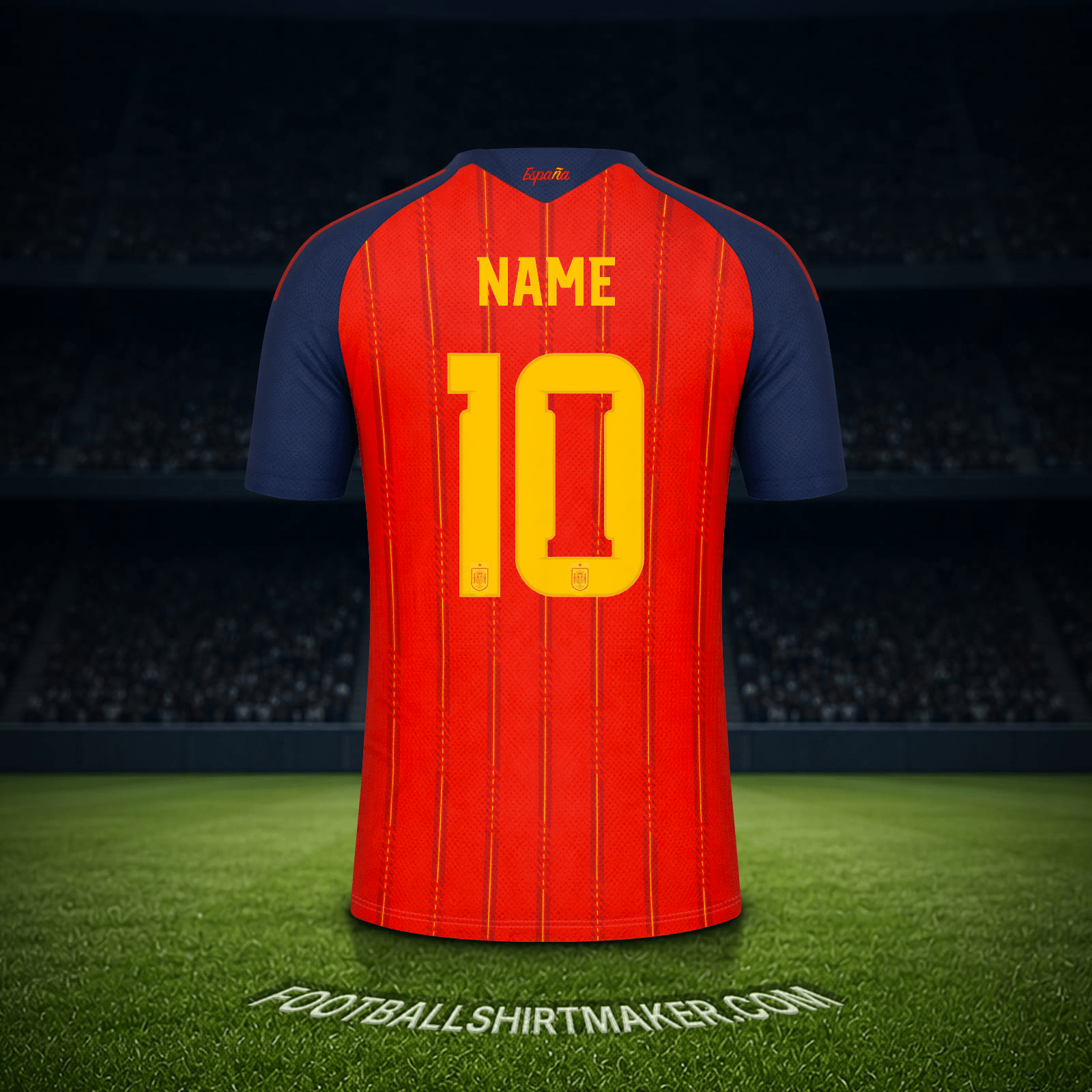 Shirt Spain World Cup 2026 -  name - 10