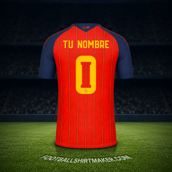 Camiseta España Mundial 2026 -  tu nombre - 0