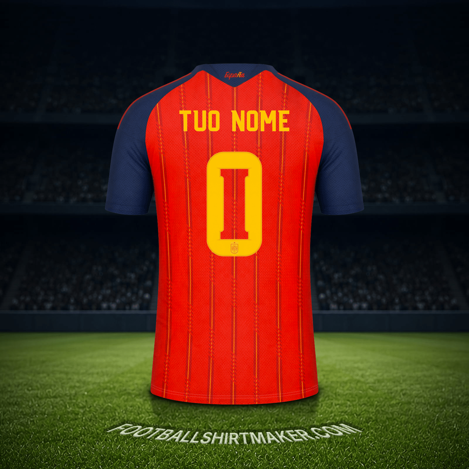 Maglia Spagna Mondiali 2026 -  tuo nome - 0